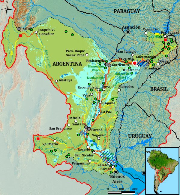 Mapa Bajo Paraná